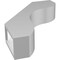 Ekena Millwork 3-in. W x 12-in. D x 16-in. H Stanfield Architectural Grade PVC Knee Brace BRCP03X12X16STA - alternate 4